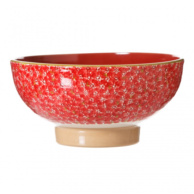 Nicholas Mosse Lawn Red - Salad Bowl