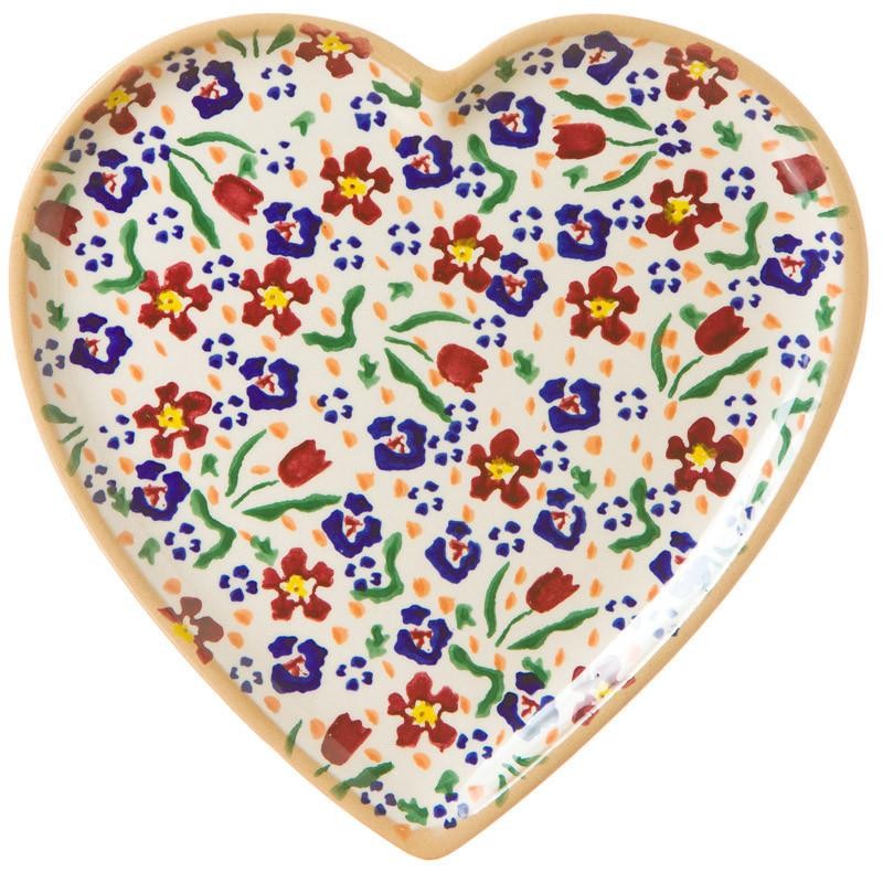 Nicholas Mosse Wild Flower Meadow - Medium Heart Plate