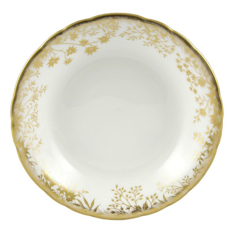 Royal Crown Derby Arboretum Gold Oatmeal Bowl