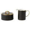 Wedgwood Gio Gold Accent Covered Sugar and Cream (Giftboxed)