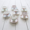 Royal Albert New Country Roses White Teacup and Saucer - Set of 4