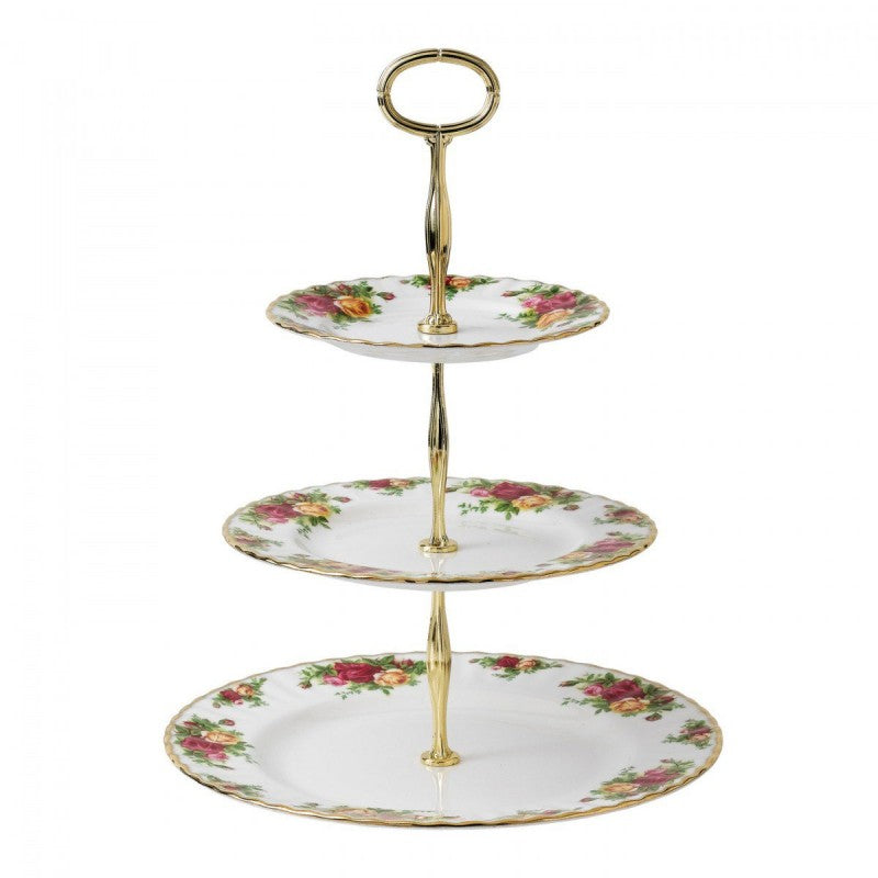 Royal Albert Old Country Roses 3 Tier Cake Stand