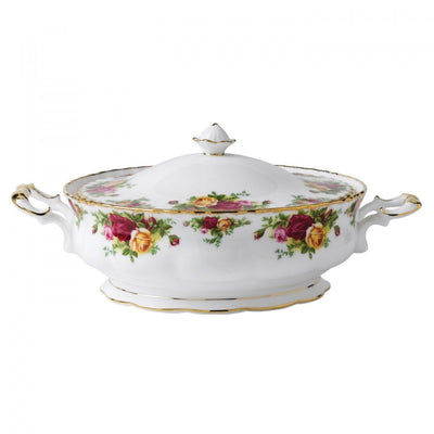 Royal Albert Old Country Roses Covered Vegetable Dish