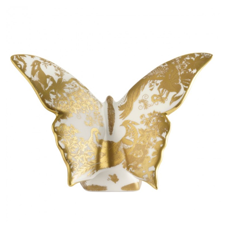 Royal Crown Derby Aves Gold Butterfly Paperweight