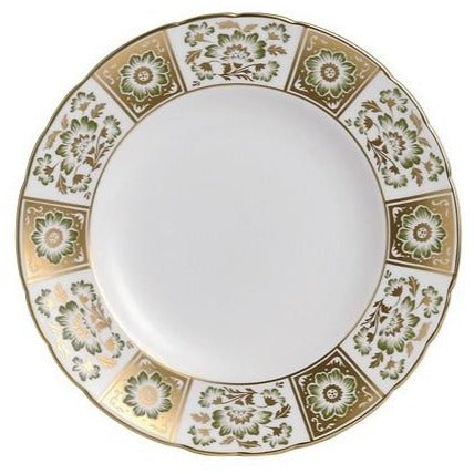 Royal Crown Derby Derby Panel Green Dinner Plate