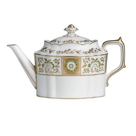 Royal Crown Derby Derby Panel Green Teapot Large