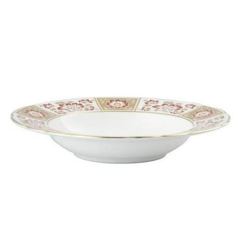 Royal Crown Derby Derby Panel Red Rim Soup Large
