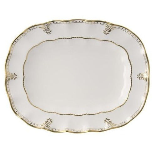 Royal Crown Derby Elizabeth Gold Oval Dish 41.75cm