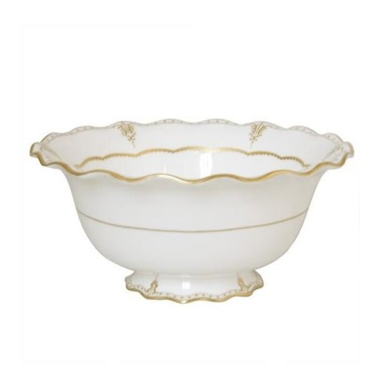 Royal Crown Derby Elizabeth Gold Salad Bowl 24cm