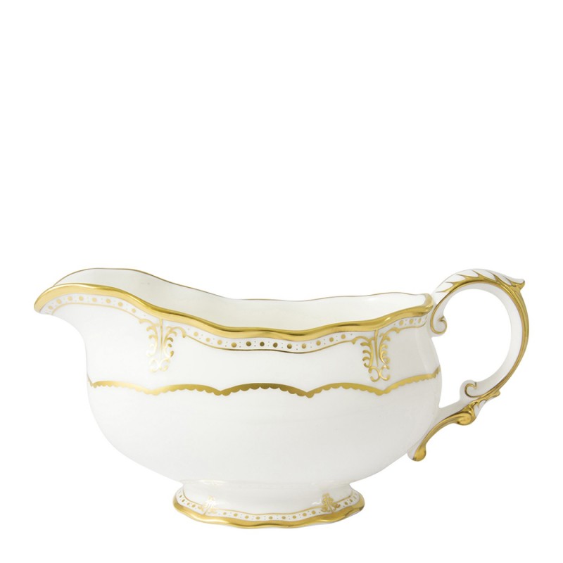 Royal Crown Derby Elizabeth Gold Sauce Boat
