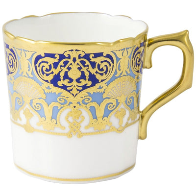 Royal Crown Derby Heritage Cobalt and Dark Blue Coffee Cup