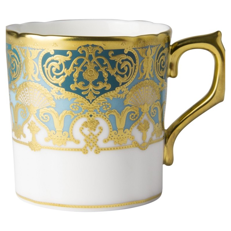 Royal Crown Derby Heritage Cobalt and Dark Blue Coffee Cup
