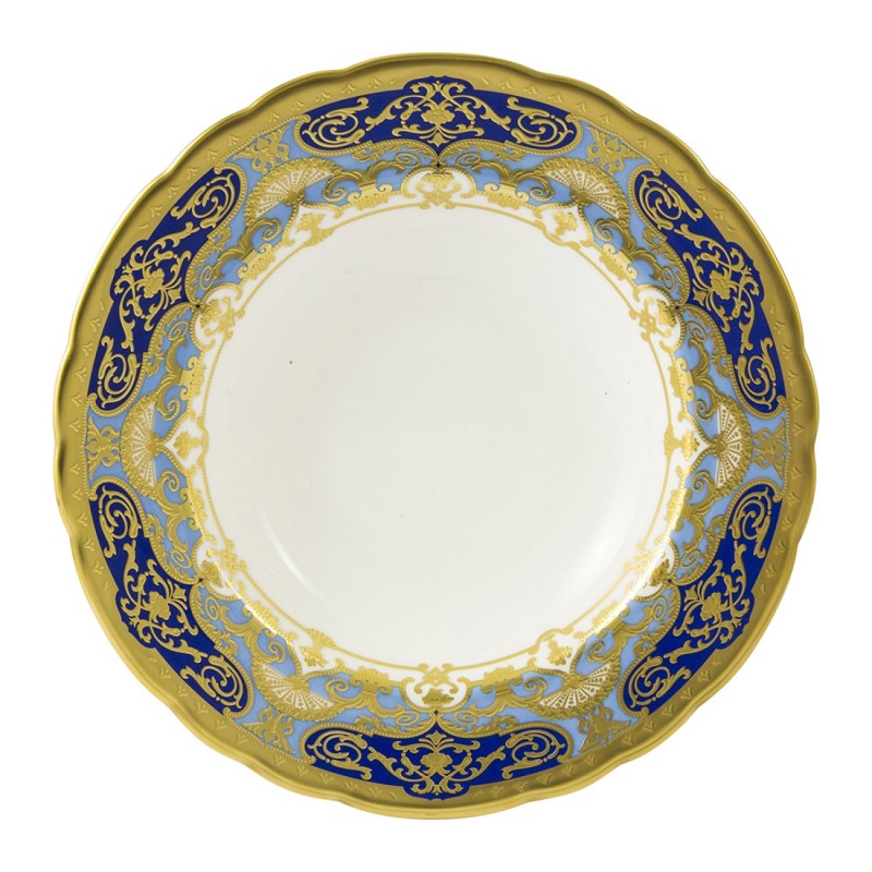 Royal Crown Derby Heritage Cobalt and Dark Blue Rim Soup Large 21.5cm
