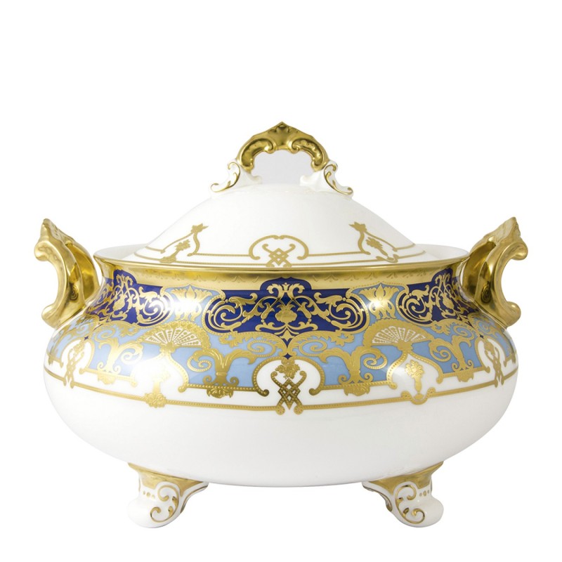 Royal Crown Derby Heritage Cobalt and Dark Blue Soup Tureen and Cover