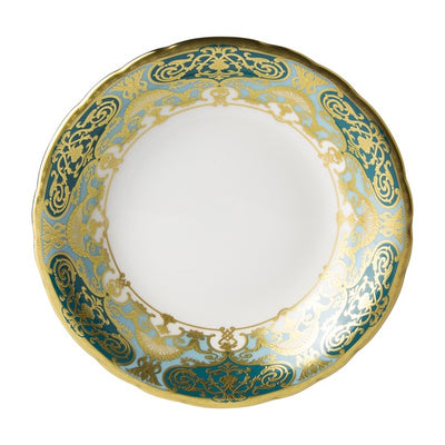 Royal Crown Derby Heritage Forest Green & Turquoise Oatmeal / Cereal Bowl