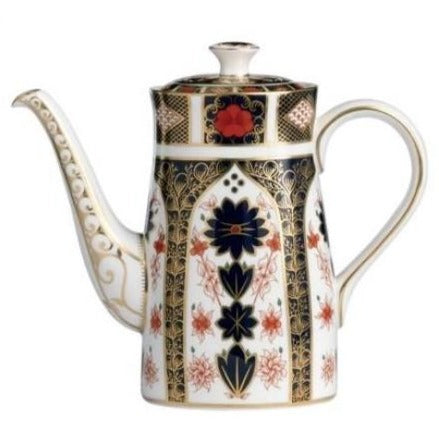 Royal Crown Derby Old Imari Coffee Pot 1.16 Litre