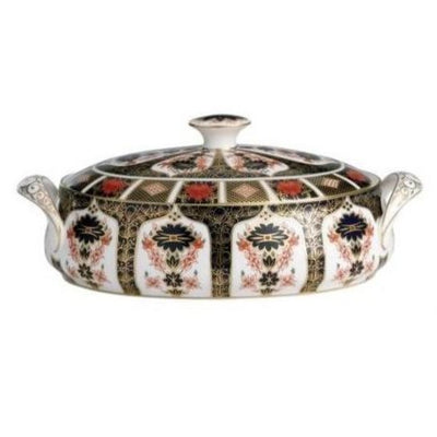 Royal Crown Derby Old Imari Covered Vegetable Dish