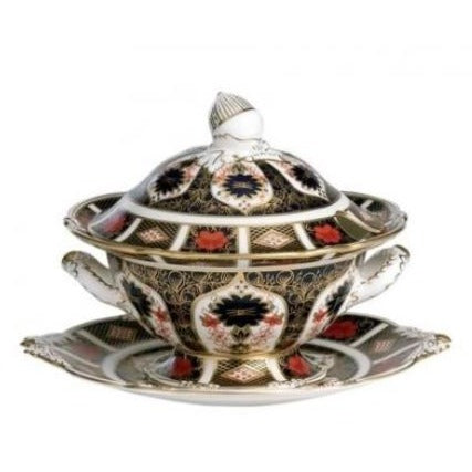 Royal Crown Derby Old Imari Sauce Tureen and Cover Small