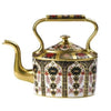Royal Crown Derby Old Imari Solid Gold Band Kettle Teapot Large