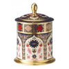 Royal Crown Derby Old Imari Solid Gold Band Medium Storage Jar