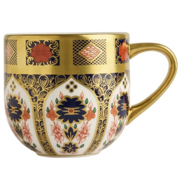 Royal Crown Derby Old Imari Solid Gold Band Mug