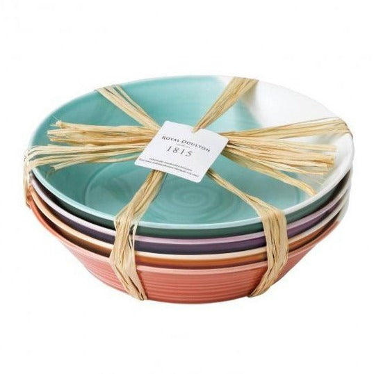Royal Doulton 1815 Brights Pasta Bowl 22cm Set of 4