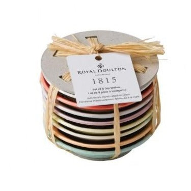 Royal Doulton 1815 Brights Tapas Dip Tray 9cm Set of 8