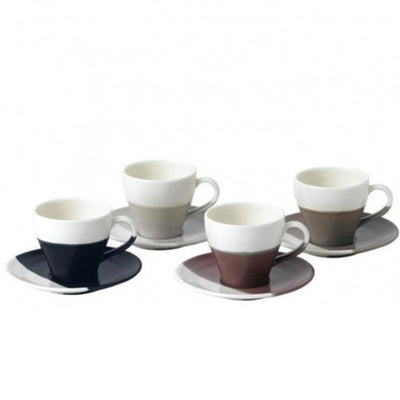Royal Doulton Coffee Studio Espresso Cup & Saucer Mixed set of 4