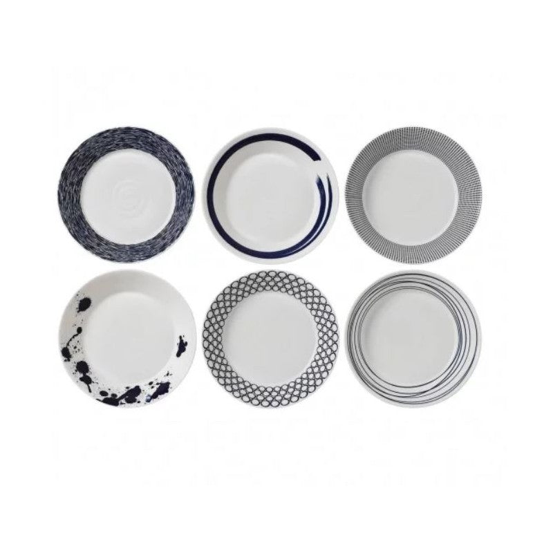 Royal Doulton Pacific Blue 23cm Pasta Bowl Set of 6