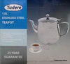 Tudere Stainless Steel Induction Friendly Teapot - 1.0 Litre