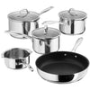 Stellar 7000 - Draining Lid 5 Piece Saucepan Set: S7C1D