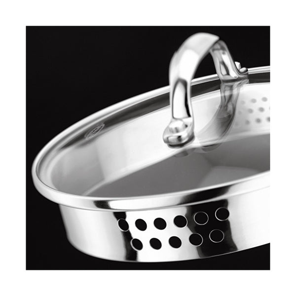 Stellar 7000 Profile 5 Piece Draining Lid Saucepan Set S7C1D First
