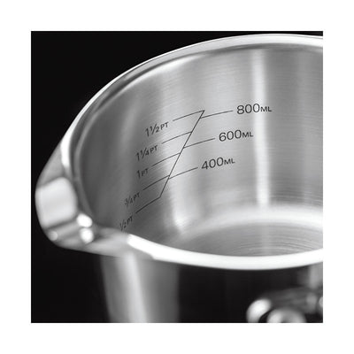 Stellar 7000 - Draining Lid 5 Piece Saucepan Set: S7C1D