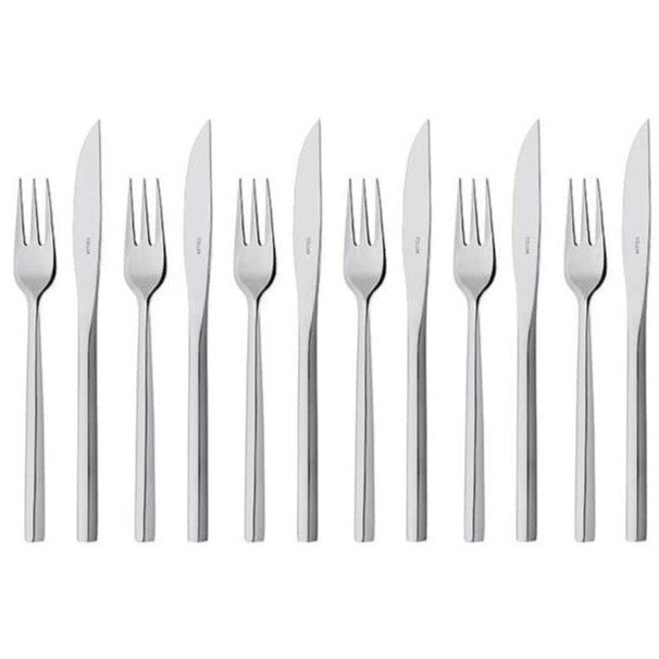 Stellar Rochester 12 Piece Steak Knife & Fork Set BL36