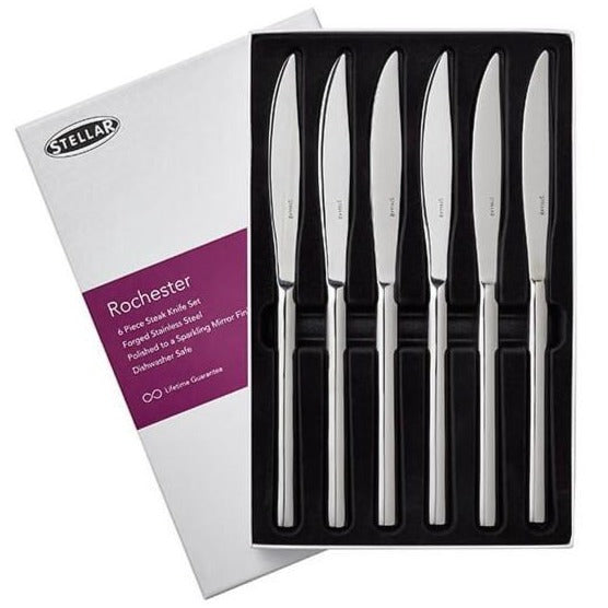 Stellar Rochester 6 Piece Steak Knife Set BL25