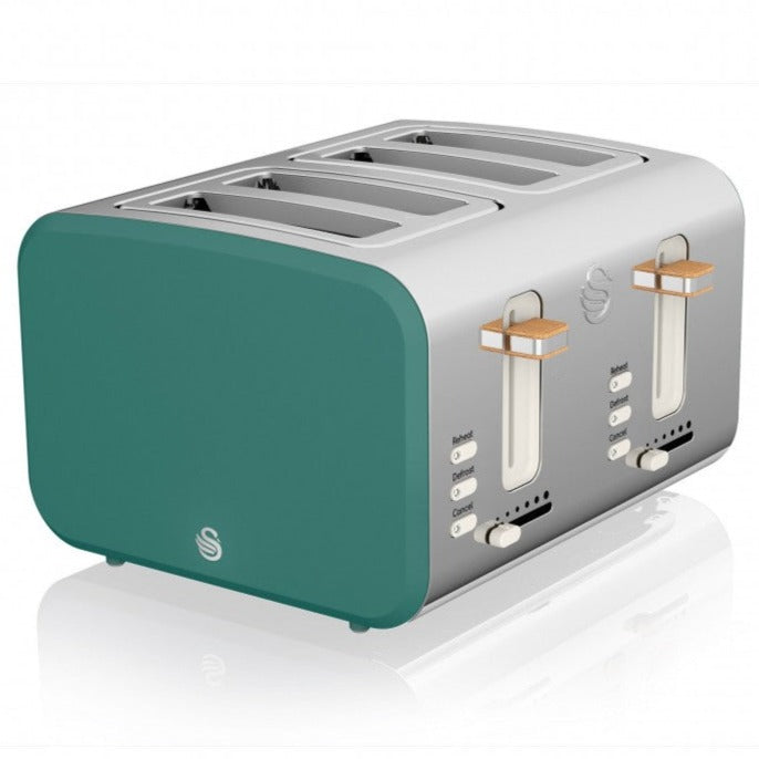 Swan Nordic Green 4 Slice Toaster