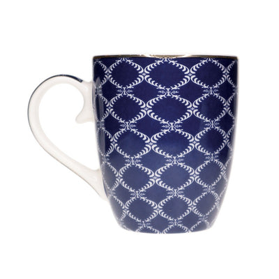 Tipperary Crystal Blue Stripe, Net & Rainbow Mug Set of 6