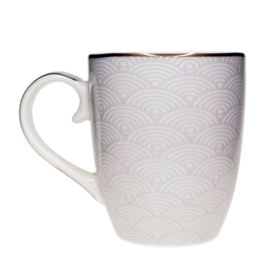 Tipperary Crystal - Grey Stripe, Net & Rainbow Mug Set of 6