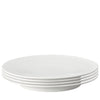 Denby Porcelain Arc White Dinner Plate Set of 4