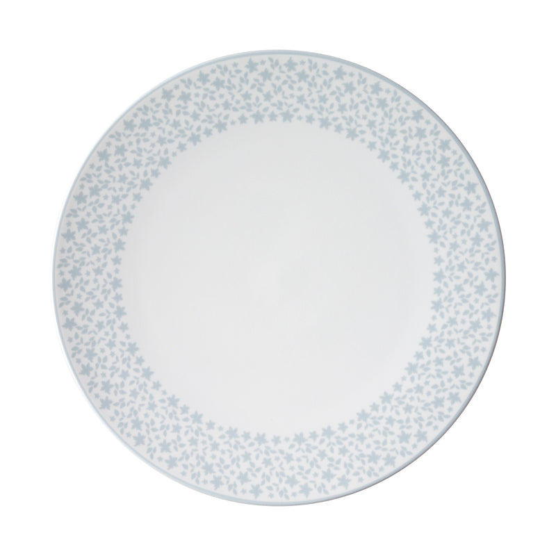 Denby Porcelain Constance Grey Rimmed Dinner Plate