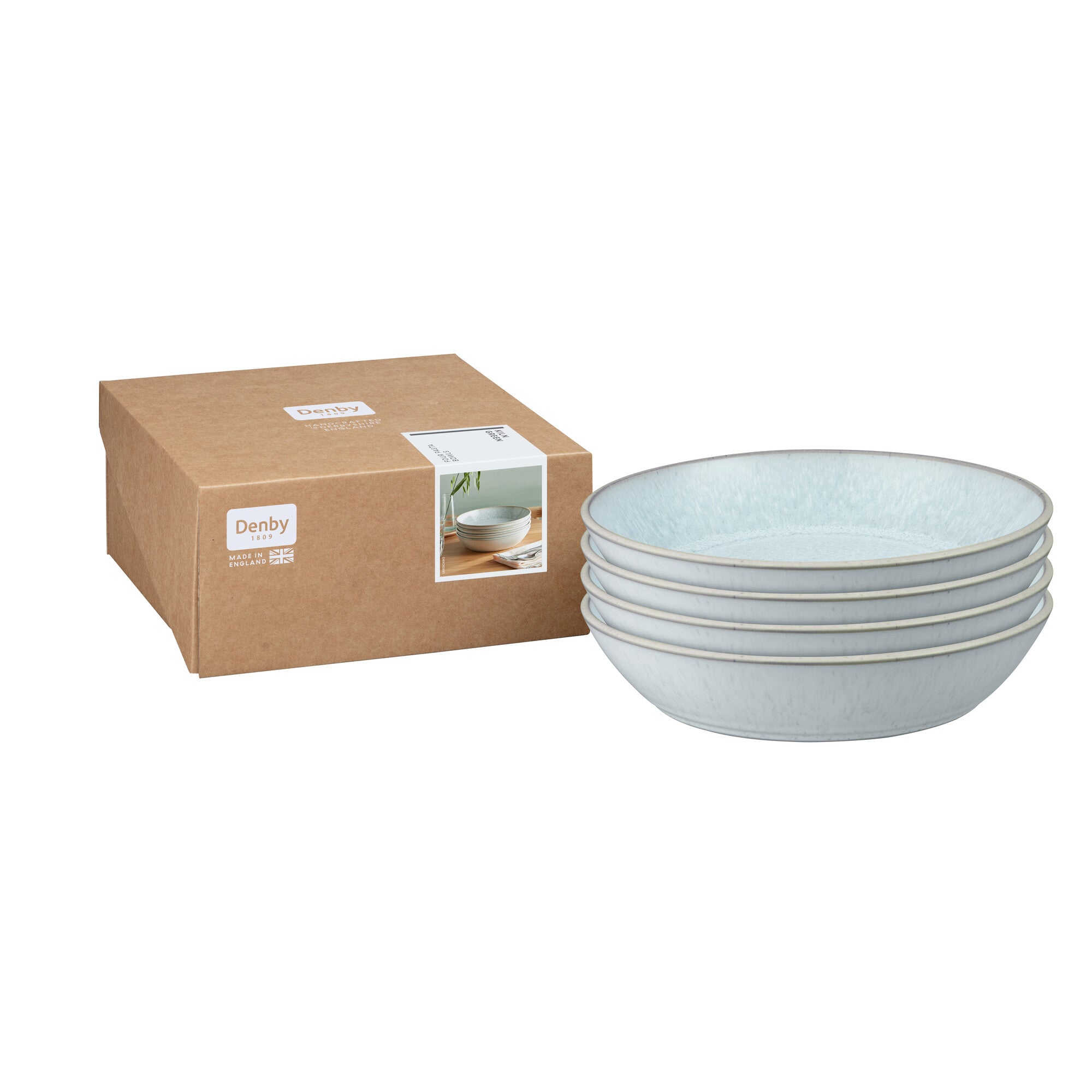 Denby Kiln Green Pasta Bowl Pack of 4