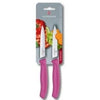 Victorinox Swiss Classic 1 Paring Knife and 1 Serrated Edge Pack Pink