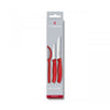 Victorinox Swiss Classic 3 Piece Paring Knife & Peeler Set Red