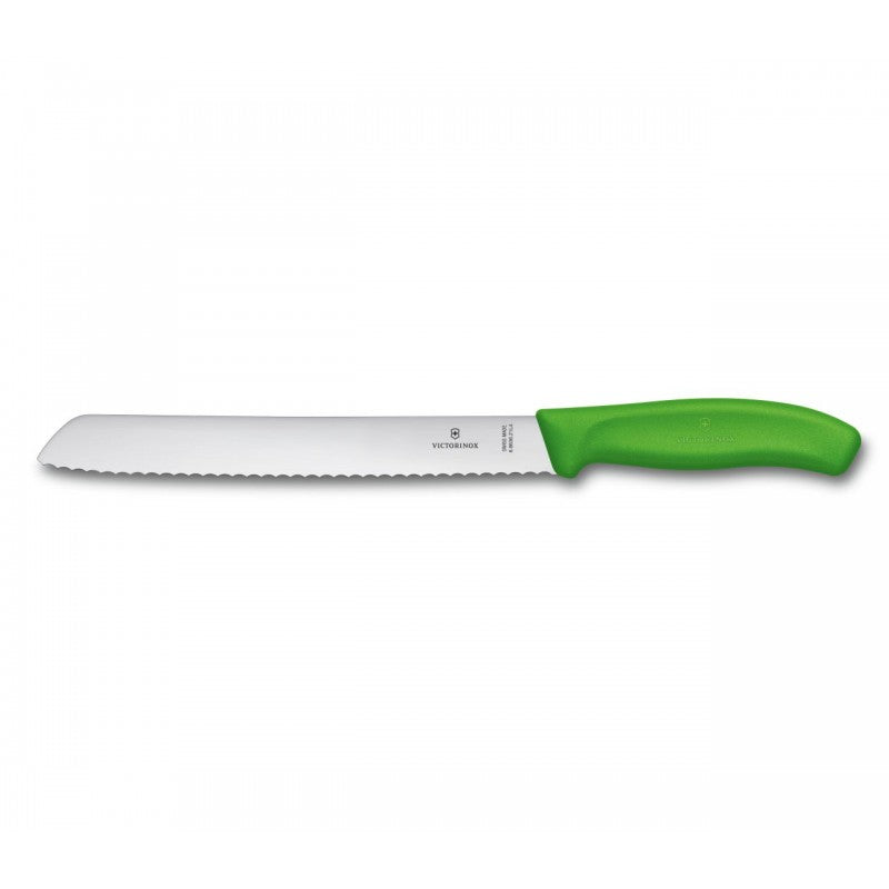Victorinox Swiss Classic Bread Knife, Serrated Edge 21cm Green (Blister Pack)
