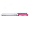 Victorinox Swiss Classic Bread Knife, Serrated Edge 21cm Pink (Blister Pack)
