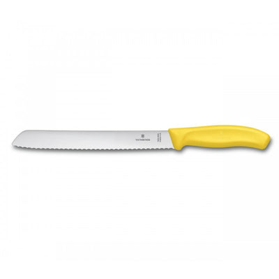 Victorinox Swiss Classic Bread Knife, Serrated Edge 21cm Yellow (Blister Pack)