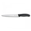 Victorinox Swiss Classic Filleting Knife, Flexible Blade 20cm Black (Blister Pack)