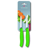 Victorinox Swiss Classic Paring knife Pointed Tip 8cm Green Twin Pack