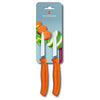 Victorinox Swiss Classic Paring knife Pointed Tip 8cm Orange Twin Pack