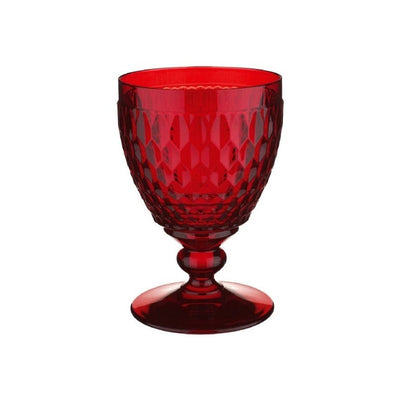 Villeroy and Boch Boston Coloured Wine Goblet Red Set of 4